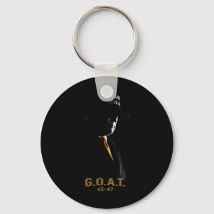 Elect The Goat Donald Trump 2024 45 47 Silhouette Key Ring