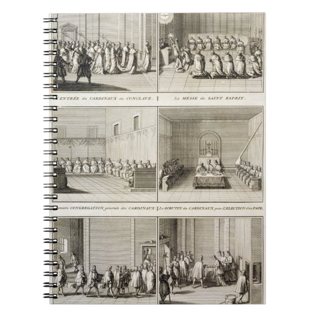 Electing the Pope, from the 'Encyclopaedia' by Spiral Notebook (Front)