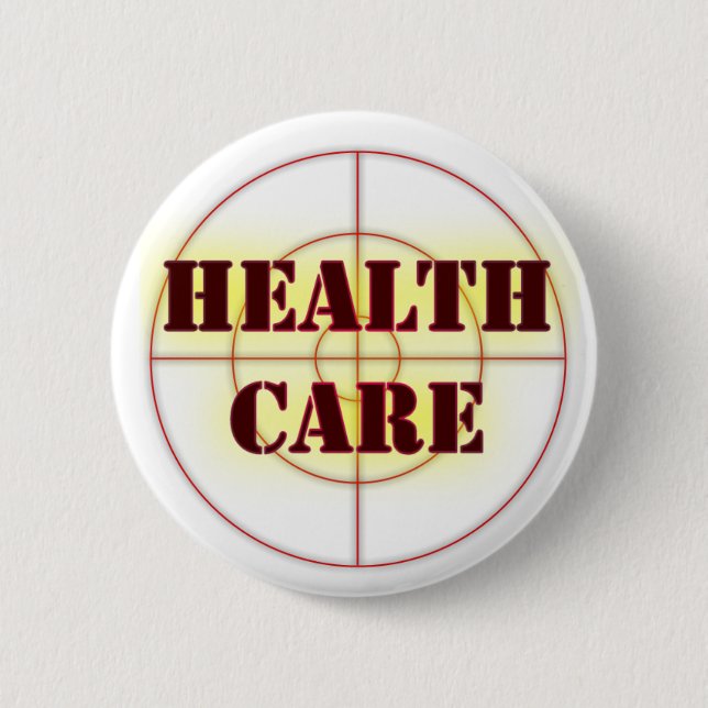 Election 2008 Health Care Issues Button (Front)