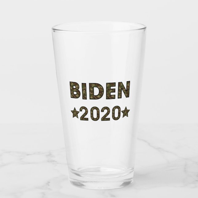 Election 2020 Biden Candidacy Glass (Front)