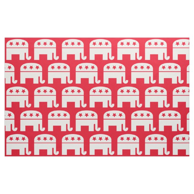 Election 2020 Republican Symbol Elephant Fabric (Fat Quarter)