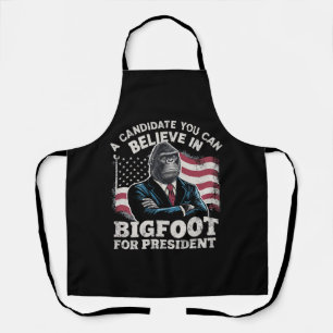 Election 2024 Funny Vote Sasquatch USA Apron