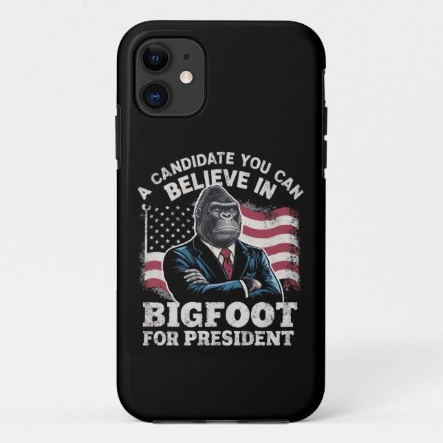 Election 2024 Funny Vote Sasquatch USA Case-Mate iPhone Case (Back)