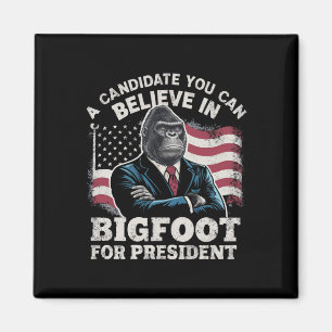 Election 2024 Funny Vote Sasquatch USA Magnet
