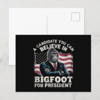 Election 2024 Funny Vote Sasquatch USA