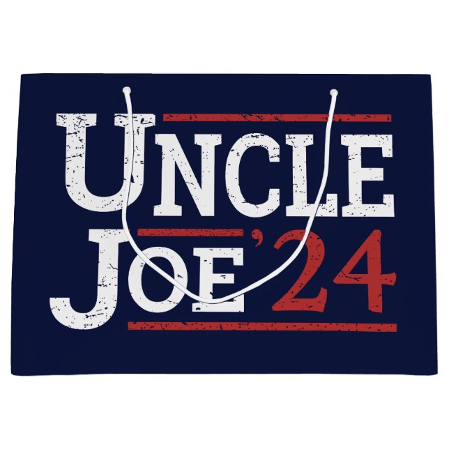 Election 2024 - Uncle Joe I Large Gift Bag (Front)
