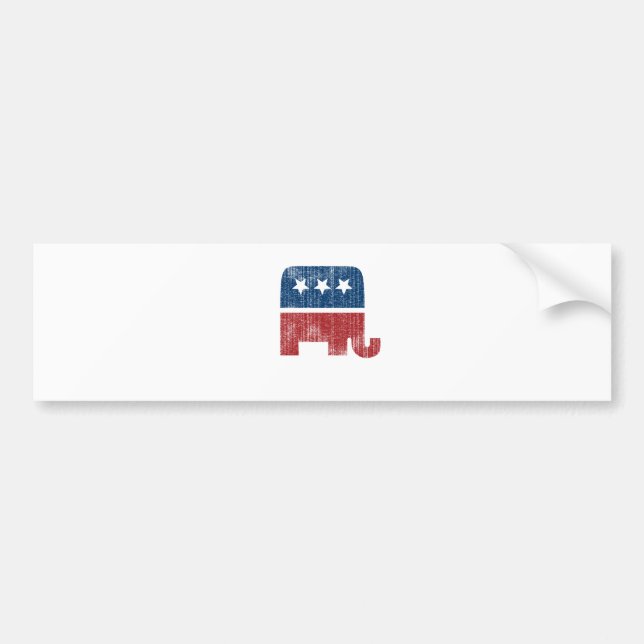 election animal elephant republican bumper sticker (Front)