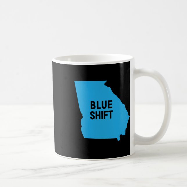 Election Biden Harris - Blue Shift Georgia  Coffee Mug (Right)
