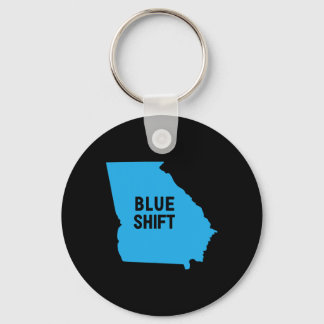 Election Biden Harris - Blue Shift Georgia  Key Ring