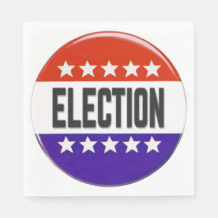 Election Button Napkin