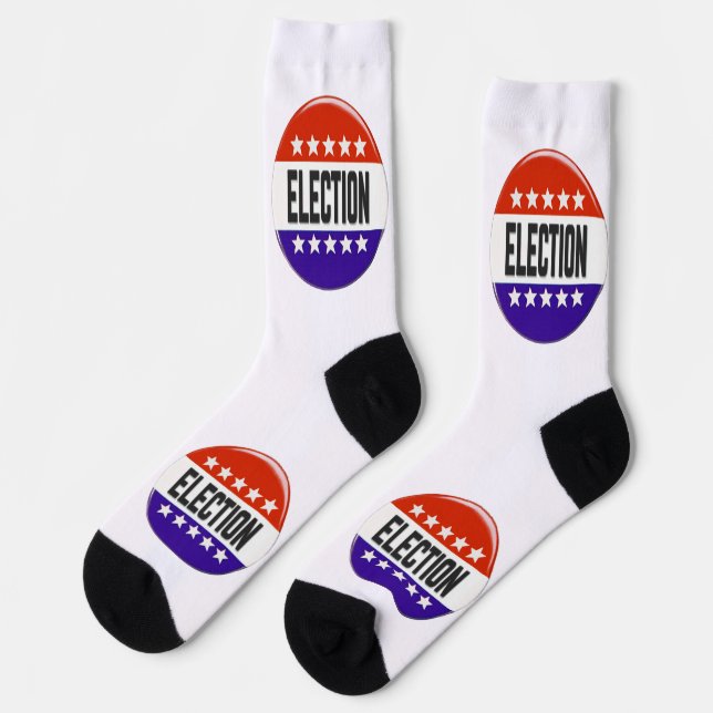 Election Button Socks (Left)