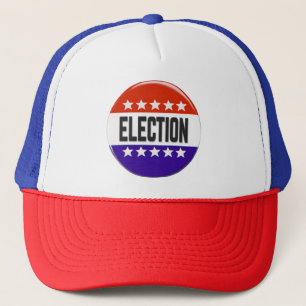 Election Button Trucker Hat