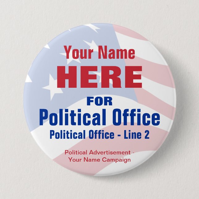 Election Campaign Button - Non-Partisan (Front)