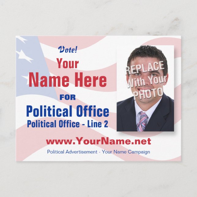 Election Campaign Postcard - Non-Partisan (Front)