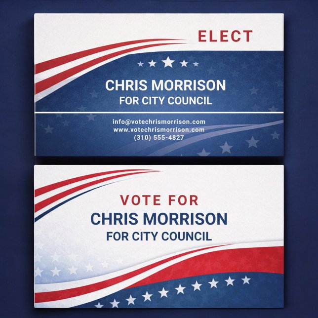 Election Campaign Professional Business Card (Creator Uploaded)