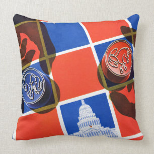 Election Chequerboard Cushion