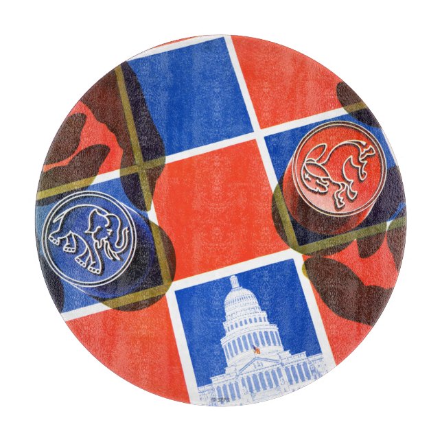 Election Chequerboard Cutting Board (Front)