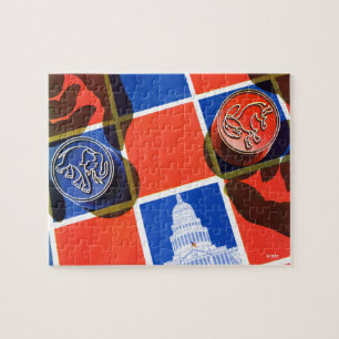 Election Chequerboard Jigsaw Puzzle