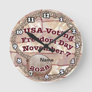 Election Day Round Clock
