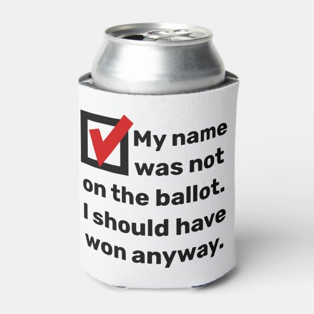 Election Humor 2024 Can Cooler (Can Front)