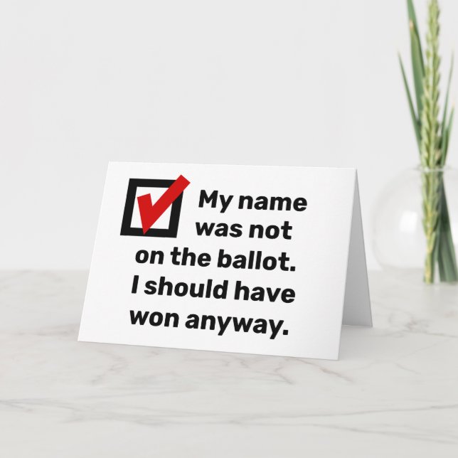 Election Humour 2024 Card (Front)