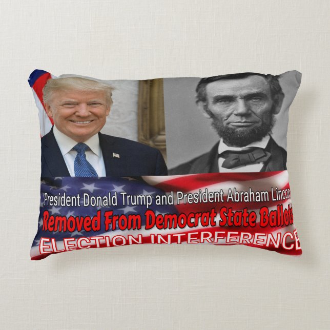 Election Interference Decorative Cushion (Front)