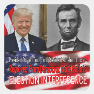 Election Interference Square Sticker