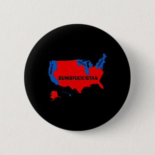 Election Map 2024 United States Of America Dumbfor 6 Cm Round Badge