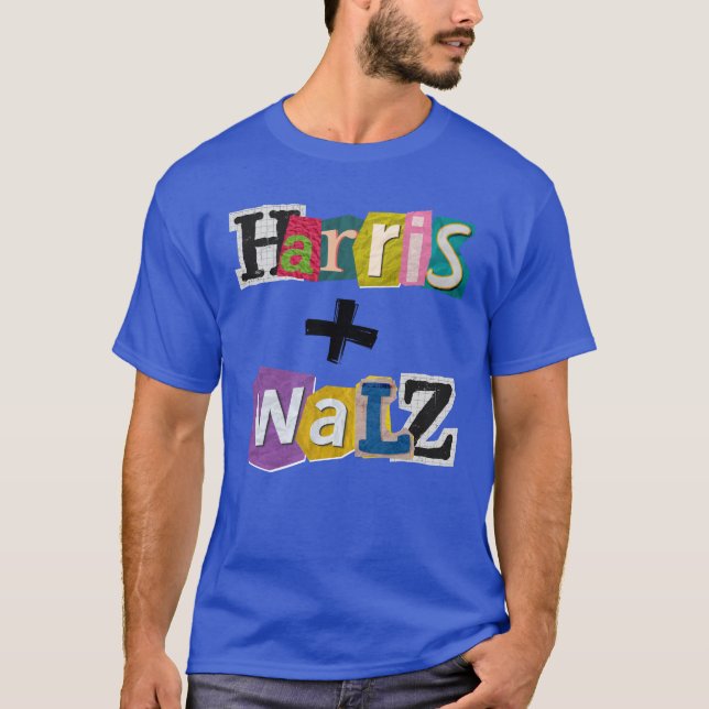 Election Merch Harris Walz Democratic Party T-Shirt (Front)