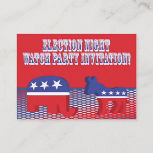 Election Night Watch Party Invitation Patriotic E