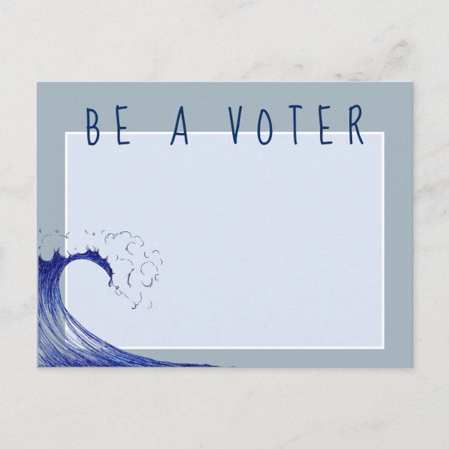 Election Reminder - BE A VOTER! Postcard (Front)
