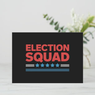Election Squad 2024 Election Democrat Republican  Invitation