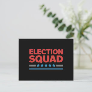Election Squad 2024 Election Democrat Republican Postcard
