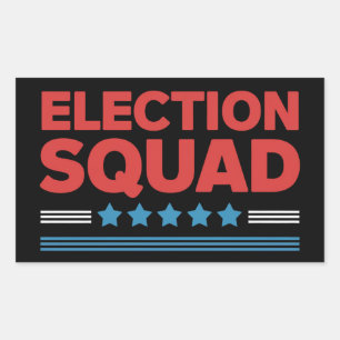 Election Squad 2024 Election Democrat Republican Rectangular Sticker