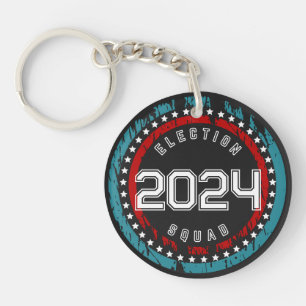 Election Squad Political Campaign 2024 Election Key Ring