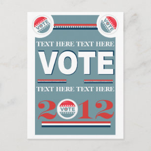 Election Voting Postcard