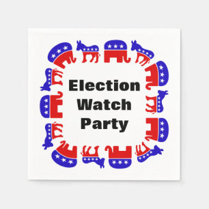 Election Watch Party Napkin