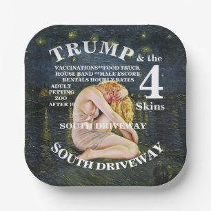 ELECTION ZL X1 KP DENIER PUTIN WAR UKRAINE IRAN 47 PAPER PLATE