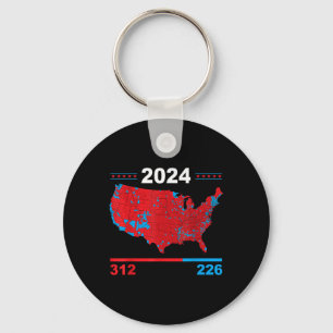 Electoral Map Trump 312 Red 2024 Election Results  Key Ring