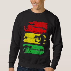 Electric Acoustic Bass Guitar Black History Month Sweatshirt