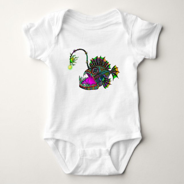 Electric Angler Fish Infant Creeper (Front)
