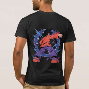Electric Anime Fighter Silhouette – Lightning Powe T-Shirt
