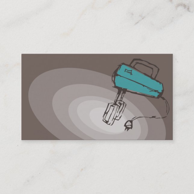 electric beaters mixer baking cooking business car card (Front)