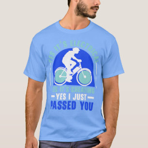 Electric Bicycle E-Bike Ride Bike Lover Bicycling  T-Shirt