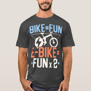 Electric Bicycle E-Bike Ride Bike Lover Bicycling  T-Shirt