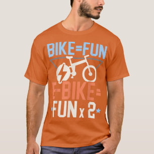 Electric Bicycle E-Bike Ride Bike Lover Bicycling  T-Shirt