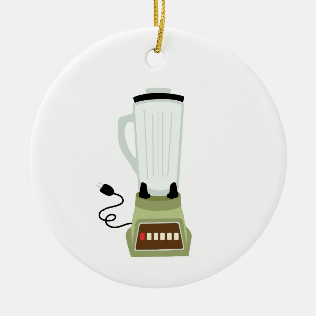 Electric Blender Ceramic Tree Decoration (Front)
