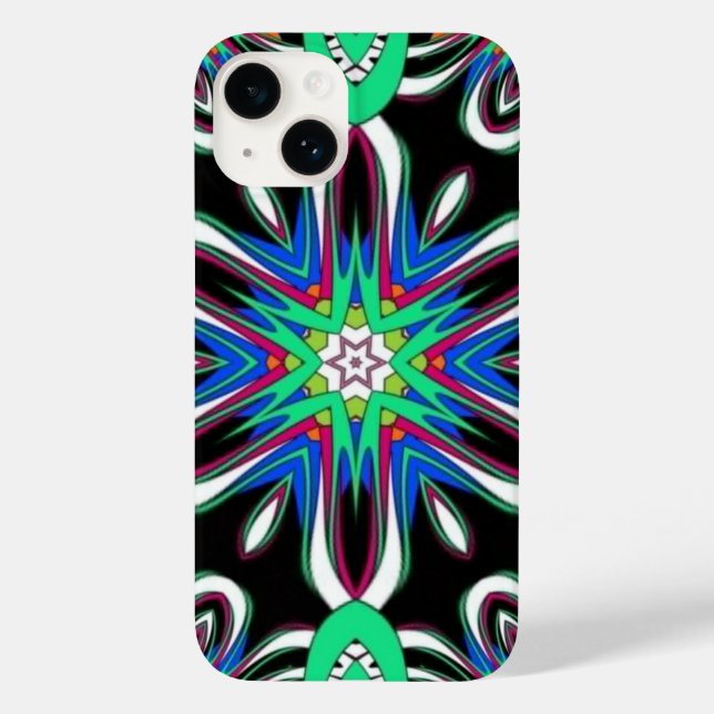 Electric Bloom Mandala Case-Mate iPhone Case (Back)