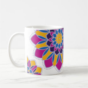  Electric Bloom Mandala Mug