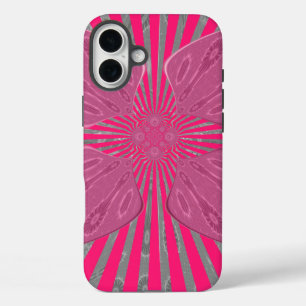 Electric Bloom Wings: A Vividly Edgy & Beautiful iPhone 16 Plus Case